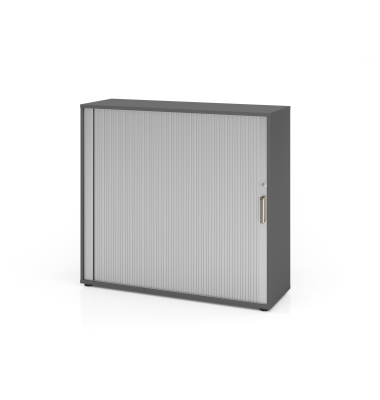Rollladenschrank V1732/V1733 V1733S/G/S/SG, abschlie&szlig;bar, 3 OH, graphit/silber, 120x110x40cm (BxHxT)