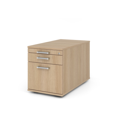 Rollcontainer 80cm,1Schub,1HR,Schl.CE Eiche