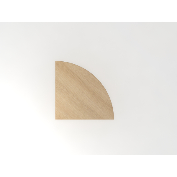 4032062163115 - HAMMERBACHER Verbindungsplatte Haziender eiche dreieckig abgerundet 800 x 800 x 25 cm