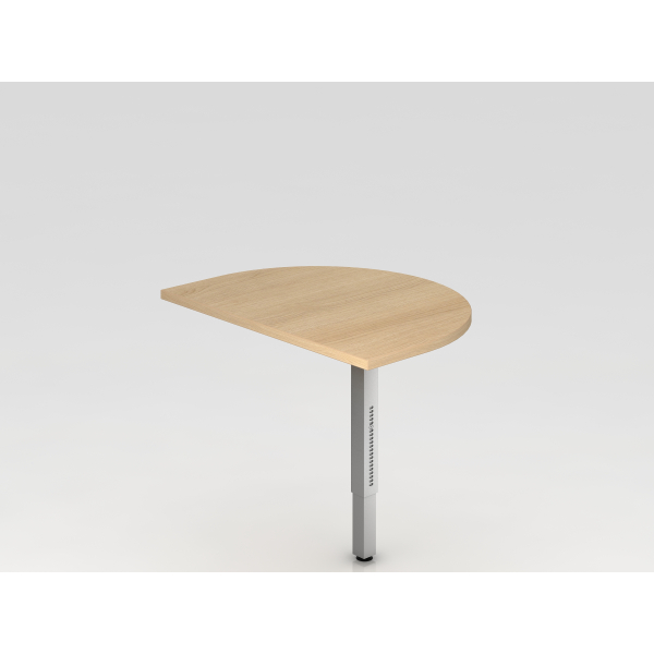 4032062163139 - Anbautisch mit STF eckig 60x80cm EicheSilb 4032062163139 Hammerbacher