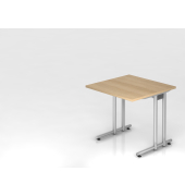 Schreibtisch VNS, 74cm (H), Eiche / silber
