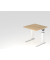 Schreibtisch VUS, manuell h&ouml;henverstellbar, 86cm (H), 80x80cm (BxT), eiche / wei&szlig;
