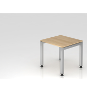 Schreibtisch U-Fu&szlig; eckig 80x80cm Eiche