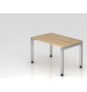 Schreibtisch U-Fu&szlig; eckig 120x80cm Eiche