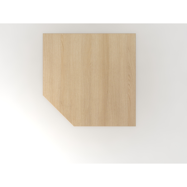 4032062164914 - Verbindungsplatte höhenverstellbar Prokura eiche Trapezform 1200 x 800 x 680 - 760 cm