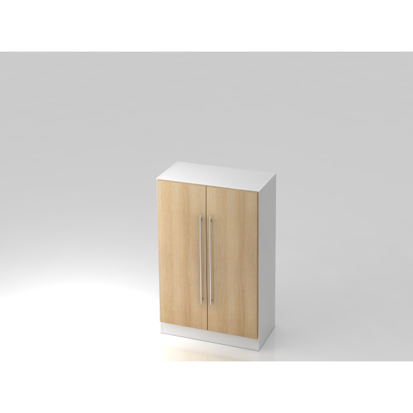 4032062166093 - HAMMERBACHER Aktenschrank Orbis V7550 W E RE weiß eiche 2 Fachböden 800 x 420 x 1270 cm