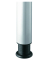 Schreibtisch VHS, manuell h&ouml;henverstellbar, 81cm (H), 200x100cm (BxT), ahorn / silber