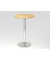 Stehtisch VSTH 111,6cm (H), 80x80cm (BxT), rund, ahorn / chrom