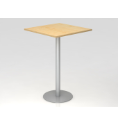 Stehtisch VSTH 111,6cm (H), 80x80cm (BxT), ahorn / silber