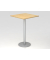 Stehtisch VSTH 111,6cm (H), 80x80cm (BxT), quadratisch, ahorn / silber