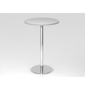 Stehtisch VSTH 111,6cm (H), 80x80cm (BxT), rund, grau / chrom