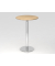 Stehtisch VSTH 111,6cm (H), 80x80cm (BxT), rund, eiche / chrom
