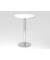 Stehtisch VSTH 111,6cm (H), 80x80cm (BxT), rund, wei&szlig; / chrom
