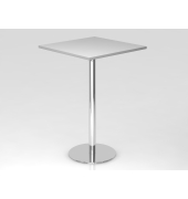 Stehtisch VSTH 111,6cm (H), 80x80cm (BxT), quadratisch, grau / chrom