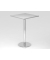Stehtisch VSTH 111,6cm (H), 80x80cm (BxT), quadratisch, grau / chrom