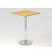 Stehtisch VSTH 111,6cm (H), 80x80cm (BxT), quadratisch, buche / chrom