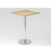 Stehtisch VSTH 111,6cm (H), 80x80cm (BxT), quadratisch, eiche / chrom