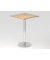 Stehtisch VSTH 111,6cm (H), 80x80cm (BxT), quadratisch, eiche / chrom