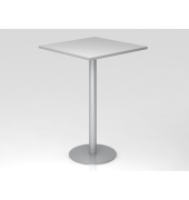 Stehtisch VSTH 111,6cm (H), 80x80cm (BxT), quadratisch, grau / silber