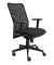 B&uuml;rodrehstuhl Solid 2, schwarz / schwarz, mit Armlehnen, bis 140kg, ohne Kopfst&uuml;tze