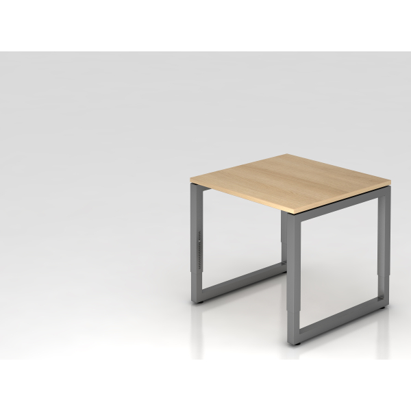 4032062167434 - Schreibtisch VRS manuell höhenverstellbar 85cm (H) 80x80cm (BxT) Eiche   graphit 4032062167434 Hammerbacher