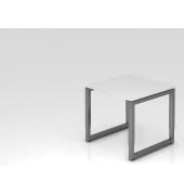 Schreibtisch VRS, manuell h&ouml;henverstellbar, 85cm (H), 80x80cm (BxT), wei&szlig; / graphit