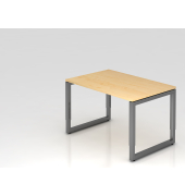 Schreibtisch O-Fu&szlig; eckig 120x80cm AhornGraph