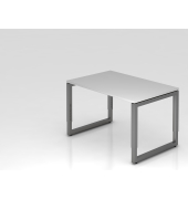 Schreibtisch VRS, manuell h&ouml;henverstellbar, 85cm (H), 120x80cm (BxT), grau / graphit