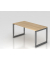 Schreibtisch VRS, manuell h&ouml;henverstellbar, 85cm (H), 160x80cm (BxT), eiche / graphit