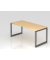 Schreibtisch VRS, manuell h&ouml;henverstellbar, 85cm (H), 180x80cm (BxT), ahorn / graphit
