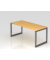 Schreibtisch VRS, manuell h&ouml;henverstellbar, 85cm (H), 180x80cm (BxT), buche / graphit