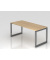 Schreibtisch VRS, manuell h&ouml;henverstellbar, 85cm (H), 180x80cm (BxT), eiche / graphit