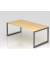 Schreibtisch VRS, manuell h&ouml;henverstellbar, 85cm (H), 200x100cm (BxT), ahorn / graphit