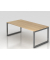 Schreibtisch VRS, manuell h&ouml;henverstellbar, 85cm (H), 200x100cm (BxT), eiche / graphit