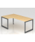 Schreibtisch VRS, manuell h&ouml;henverstellbar, 85cm (H), 200x120cm (BxT), ahorn / graphit