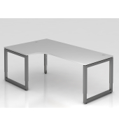 Schreibtisch VRS, manuell h&ouml;henverstellbar, 85cm (H), 200x120cm (BxT), grau / graphit