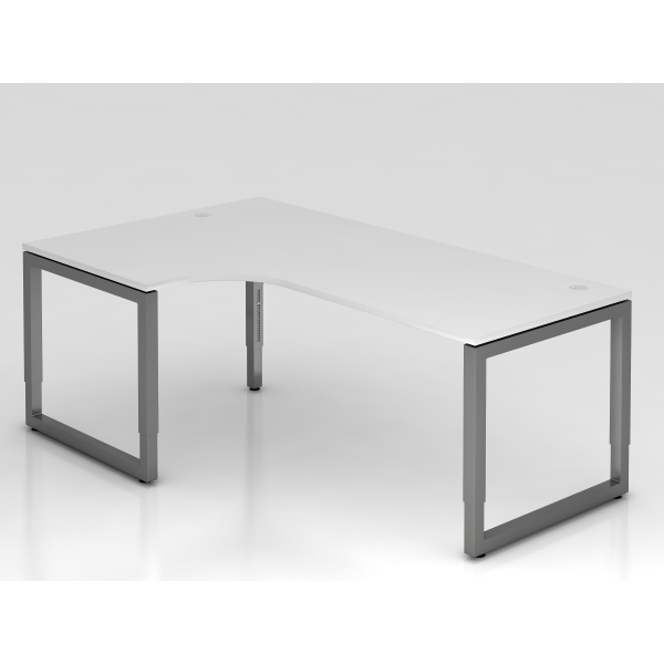 4032062167809 - Schreibtisch VRS manuell höhenverstellbar 85cm (H) 200x120cm (BxT) Weiß   graphit 4032062167809 Hammerbacher