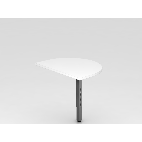 4032062168103 - Anbautisch mit STF eckig 60x80cm WeißGraphit 4032062168103 Hammerbacher