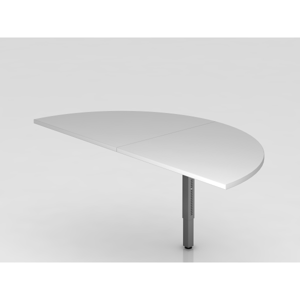 4032062168202 - Anbautisch 2xViertelkreisSTF eckig GrauGrap 4032062168202 Hammerbacher