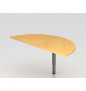 Anbautisch 2xViertelkreisSTF eckig BucheGra