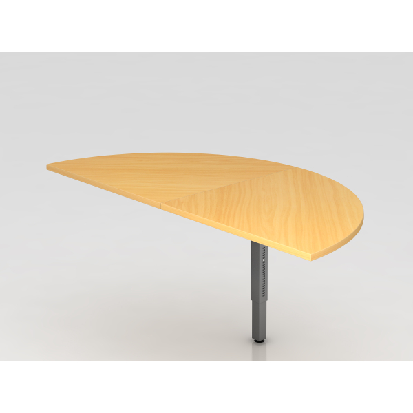 4032062168219 - Anbautisch 2xViertelkreisSTF eckig BucheGra 4032062168219 Hammerbacher