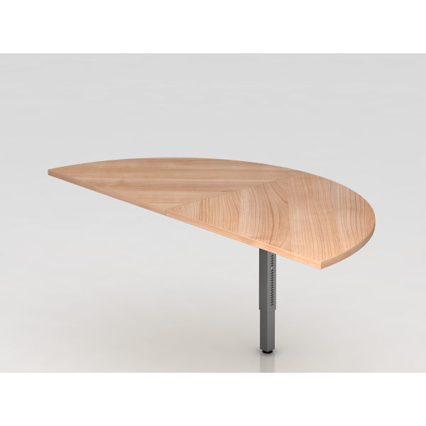 4032062168233 - Anbautisch 2xViertelkreisSTF eckig NussbGra 4032062168233 Hammerbacher