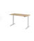 Sitz-Steh-Schreibtisch VXBHM, elektrisch h&ouml;henverstellbar, 129cm (H), 160x80cm (BxT), eiche / silber