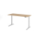 Sitz-Steh-Schreibtisch VXBHM, elektrisch h&ouml;henverstellbar, 129cm (H), 180x80cm (BxT), eiche / silber