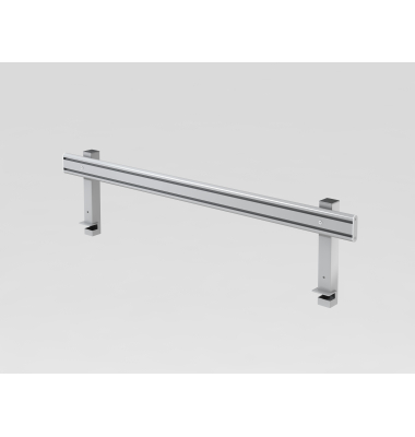 Orga-Schiene mit Halterung 160 cm, silber