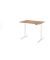 Sitz-Steh-Schreibtisch VXBHM, elektrisch h&ouml;henverstellbar, 129cm (H), 120x80cm (BxT), nussbaum / wei&szlig;
