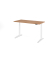 Sitz-Steh-Schreibtisch VXBHM, elektrisch h&ouml;henverstellbar, 129cm (H), 160x80cm (BxT), nussbaum / wei&szlig;