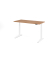 Sitz-Steh-Schreibtisch VXBHM, elektrisch h&ouml;henverstellbar, 129cm (H), 160x80cm (BxT), nussbaum / wei&szlig;
