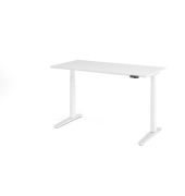 Sitz-Steh-Schreibtisch VXBHM, elektrisch h&ouml;henverstellbar, 129cm (H), 160x80cm (BxT), wei&szlig; / wei&szlig;
