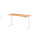 Sitz-Steh-Schreibtisch VXBHM, elektrisch h&ouml;henverstellbar, 129cm (H), 180x80cm (BxT), buche / wei&szlig;